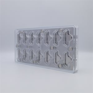 POLYCARBONATE MOLD MAGNETIC SHIP 27.5X13.5X2.4CM