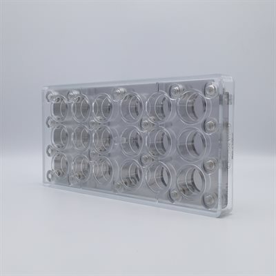 POLYCARBONATE MOLD MAGNETIC CIRCLE 27.5X13.5X2.4CM