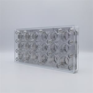 POLYCARBONATE MOLD MAGNETIC CIRCLE 27.5X13.5X2.4CM