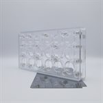 POLYCARBONATE MOLD MAGNETIC CIRCLE 27.5X13.5X2.4CM