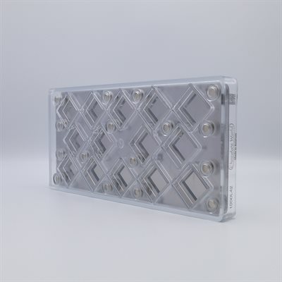POLYCARBONATE MOLD MAGNETIC SQUARE 27.5X13.5X2.4CM