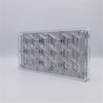 POLYCARBONATE MOLD MAGNETIC RHOMB 27.5X13.5X2.4CM