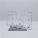 POLYCARBONATE MOLD MAGNETIC RHOMB 27.5X13.5X2.4CM