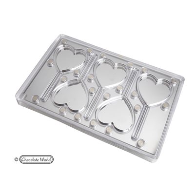 POLYC MOLD MAGNETIC LOLLYPOP HEART 27.5X17.5X2.4CM