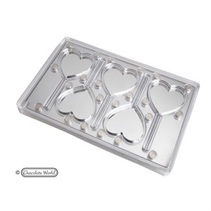 POLYC MOLD MAGNETIC LOLLYPOP HEART 27.5X17.5X2.4CM