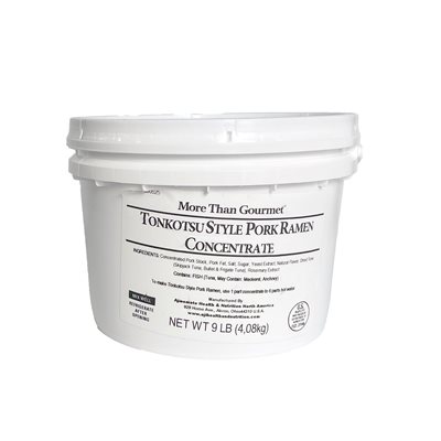 PORK TONKOTSU STYLE RAMEN BROTH, 9 LBS / 4.1 KG 