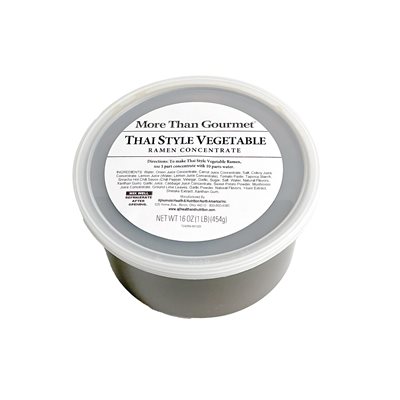 VEGETABLE THAI STYLE RAMEN BROTH, 1 LB / 453 G X 4 