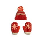 Hat and Mittens, White Compound, 96 pcs