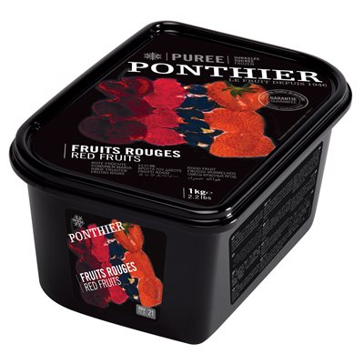 FROZEN PUREE, MIXED RED FRUITS, 1 KG