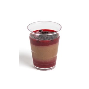 GLUTEN-FREE & VEGAN RASPBERRY & DARK CHOC VERRINE CUP, 2.23 OZ, 140PC