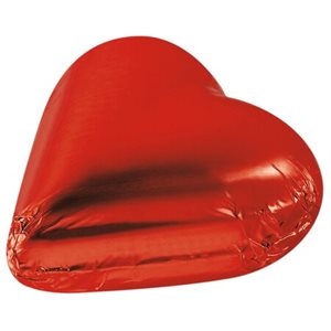 RED WRAPPED HEARTS HAZELNUT PRALINE MILK CHOCOLATE